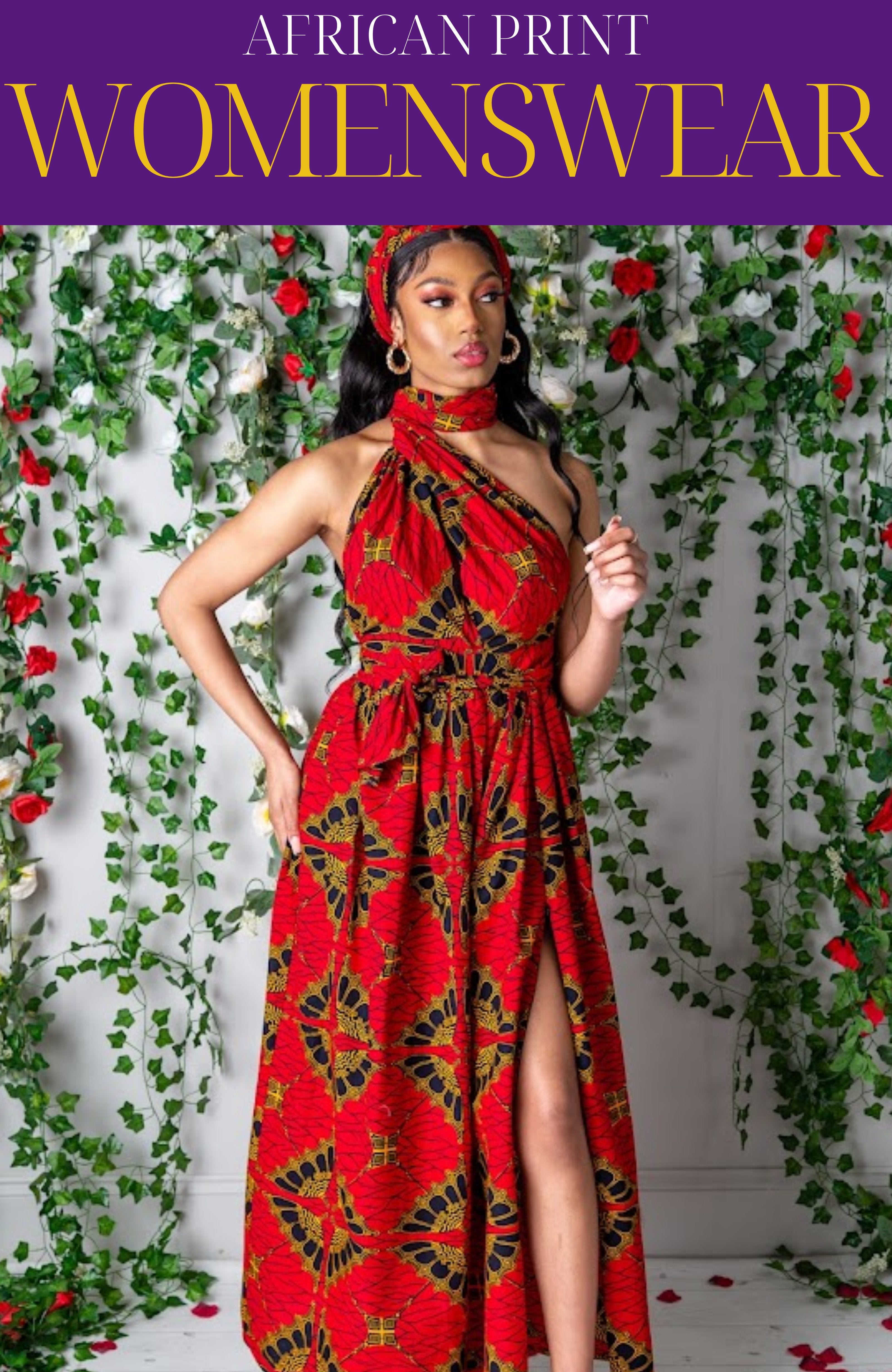 L'AVIYE African print Dress, African dress, Ankara dress, Maxi dress