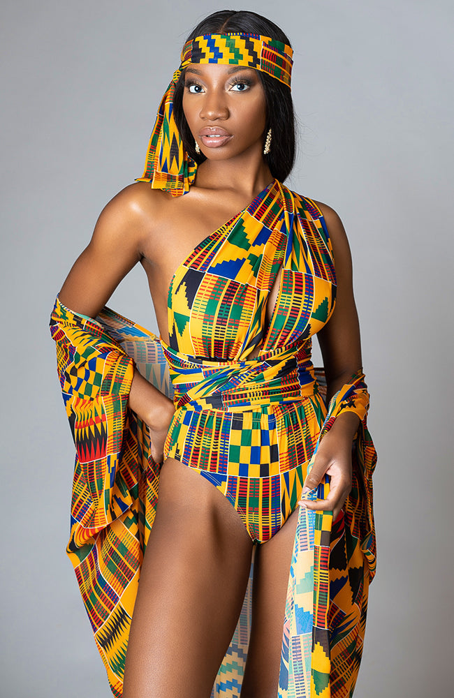 Laviye african print bodysuit