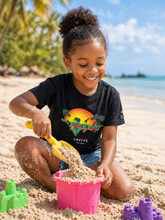 Black African Safari Graphic Kids Unisex T-shirt | ACCRA